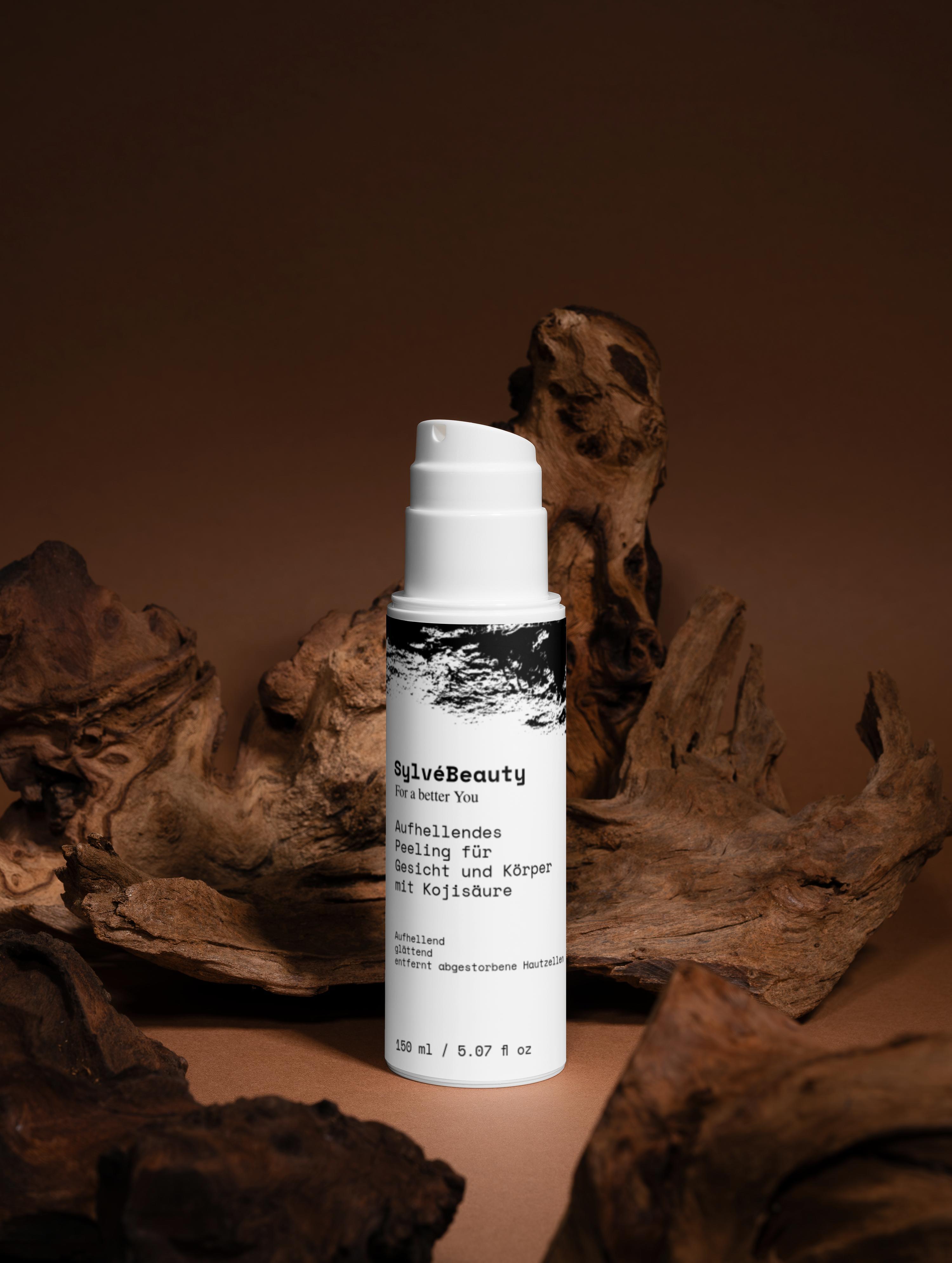 Aufhellendes Peeling für Gesicht und Körper mit Kojisäure