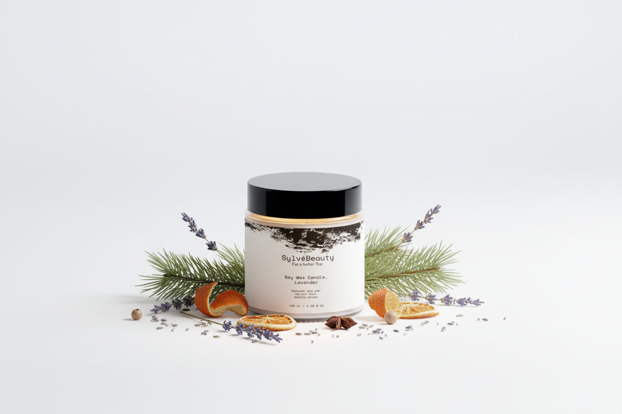 Sojawachskerze Lavendel