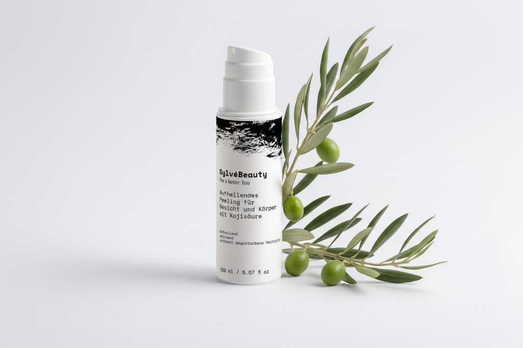 Aufhellendes Peeling für Gesicht und Körper mit Kojisäure