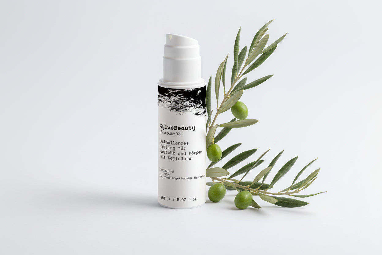 Aufhellendes Peeling für Gesicht und Körper mit Kojisäure